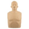 Front view of the brayden im13 red cpr manikin red illumination showing the head and upper torso
