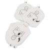 a view of the replacement electrode pads showing where the pads should be placed during a training session