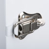 A close-up of the latch