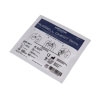 a white square plastic packet with blue writing stating it is a russell chest seal 
