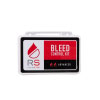 a rectangular white hard plastic case with the words bleed control advanced on it