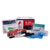 Contents of the rapidstop bleed kit advanced including chest seal, bandage, thermal blanket, gloves, scissors and strap