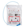 a front shot of the Schiller FRED Easyport adult defibrillator pads showing pictorial instructions on how to use the electrodes