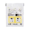 schiller fred easyport paediatric defibrillator pads pack showing front with application instructions and diagrams