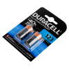 a diagonal view of a single blister pack containing 2 duracell high powered lithium batteries