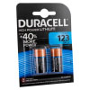 a single blister pack containing 2 duracell high powered lithium batteries