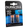 Two Duracell lithium batteries in packaging for zoll aed plus battery pack showing product code 123
