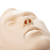 Closeup of Brayden Manikin light skin face showing nose and part of mouth area