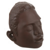 Close-up side view of the Brayden Manikin Dark Skin Face Angled showing facial features and textured hair