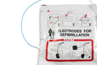 A collection of replacement defibrillator pads