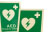 glow-in-the-dark Defibrillator Signs