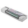 A white replacement defibrillator battery