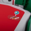 A close-up of the language button