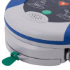A close-up of the thumb tag to deploy the electrode pads