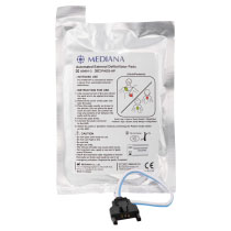 Mediana A15 Semi Automatic Defibrillator Pads Front Replacement defibrillator pads for the Medina HeartOn A15
