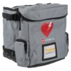 Grey physio control likepak cr2 trainer unit bag shown at an angled view with zipped compartments and heart logo visible