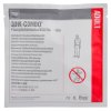 Front view of physio control quik combo defibrillator pads packaging labelled adult in red panel