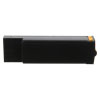 The back of a black rectangular block battery suitable for a lifepak 1000 defibrillator