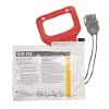 Back view of physio control lifepak cr plus charge pak electrode replacement kit showing packaging and connector cable