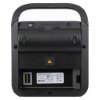 back view of physio control lifepak cr2 usb fully automatic defibrillator showing handle and label details