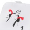 physio control lifepak cr2 usb fully automatic defibrillator with handle showing open cover with instructional graphic inside
