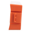 side view of a rectangular block battery