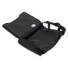 an open view of the black carry case for the mediana hearton a16 defibrillator