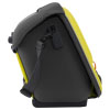 an image of the side of the zoll aed 3 carry case showing the green colour on the front and back with the shoulder strap attached on each side