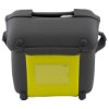 Back view of the zoll aed 3 carry case showing the back pocket and fastening details