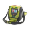 zoll aed 3 carry case open and angled showing front display buttons and shoulder strap