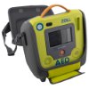 zoll aed 3 carry case shown from above with defibrillator unit inside and carry strap visible