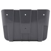 a back view of grey plastic wall bracket with 4 fixing holes for wall mounting