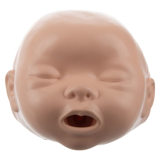 a replacement plastic face for a resuscitation training manikin