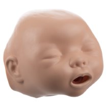 Laerdal Baby Anne Cpr Training Manikin Faces Light Skin Angled view of laerdal baby anne cpr training manikin with light skin showing closed eyes and open mouth