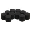 10 black cylinders approx 1 inch high to simulate a foreign object when doing first aid training
