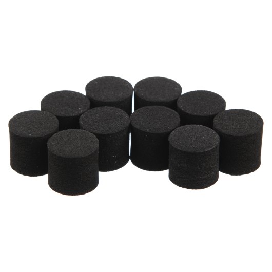 Laerdal Baby Anne Cpr Training Manikin Foreign Objects Cluster of black cylindrical foreign objects for laerdal baby anne cpr training manikin labelled group a