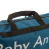 Closeup of the handle on the laerdal baby anne cpr training manikin soft pack carry case