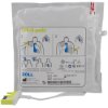 front of zoll aed plus cprd padz defibrillator pads packaging showing usage instructions and product information