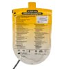 Back view of defibtech lifeline aed auto defibrillator adult pads sealed packaging showing instructions and warnings