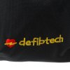 Closeup detail of defibtech lifeline aed auto defibrillator soft carry case fabric with logo embroidery