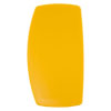 a side shot of a yellow rectangular battery, there are no visual words or markings