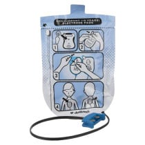 Stjdaedpp Defibtech Lifeline Aed Auto Paediatric Defibrillator Pads Front a front shot of the defibtech lifeline aed and auto paediatric defibrillator pads showing the connector and pictorial instructions on how to use the electrodes