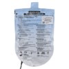 Back view of defibtech lifeline aed auto paediatric defibrillator pads showing instructions and warnings on the packaging