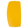 a side shot of a yellow rectangular battery, there are no visual words or markings