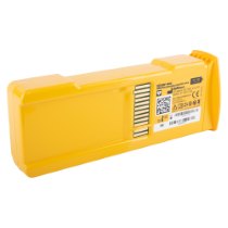 Defibtech Lifeline Aed Auto Standard Battery angled view of the defibtech lifeline aed auto standard battery showing connectors and label on a yellow casing