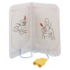 philips heartstart fr2 trainer 2 defibrillator adult training pads showing front view with illustrated placement instructions