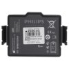 Front view of the philips heartstart fr3 battery showing labels and safety symbols