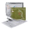 Cardiac Science Powerheart G5 adult defibrillator pads CPR device showing contents including pads, cable, and instructions