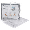 a shot of the child pads for the cardiac science powerheart g5 showing the connector and instructions