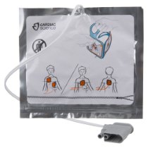 Cardiac Science Powerheart G5 Defibrillator Paediatric Training Pads Cardiac Science Powerheart G5 defibrillator paediatric training pads with instructional diagrams on a sealed package front